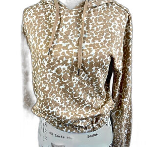 B B Dakota Steve Madden beige  Sweatshirt  Sittin Kitty Hoodie size XS